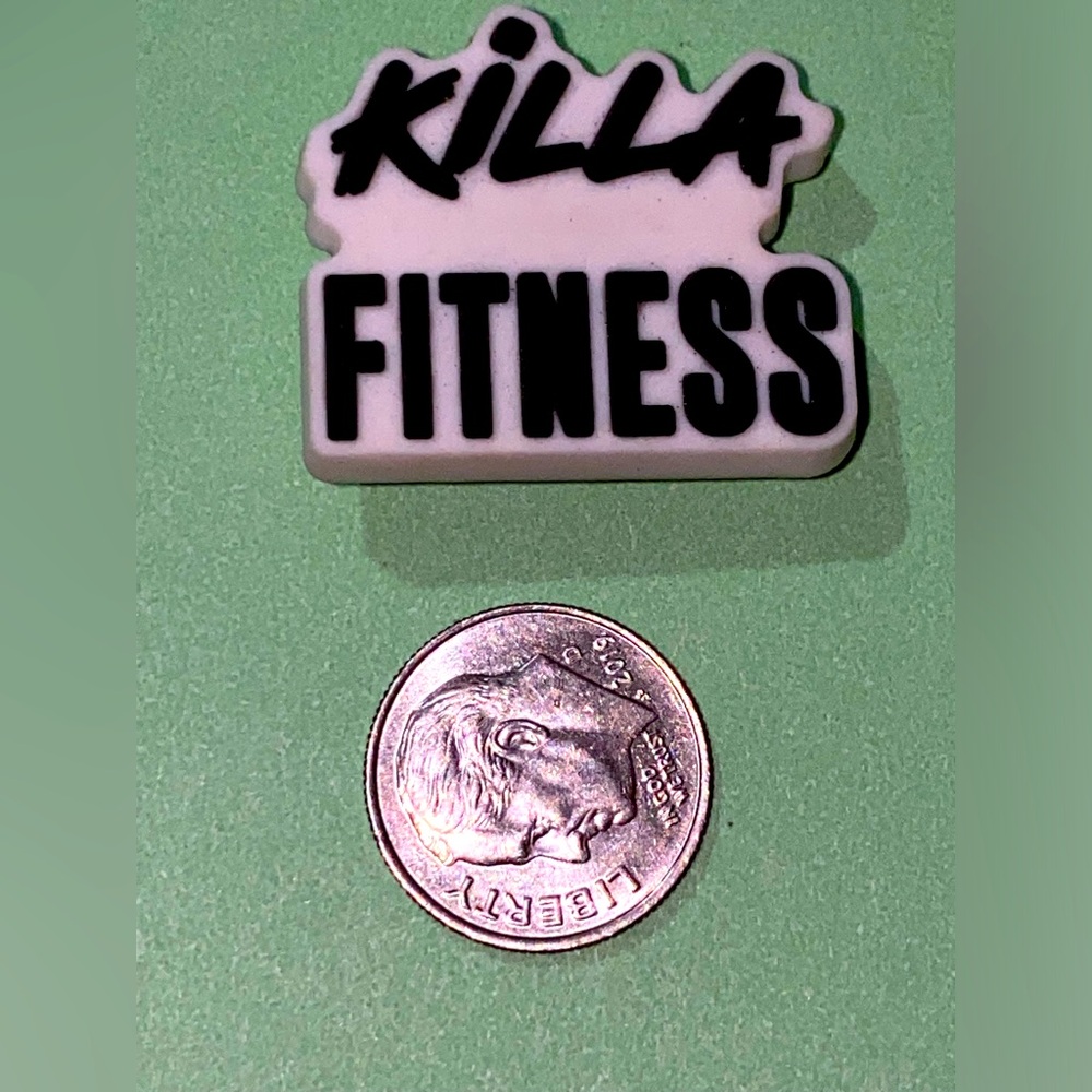 (10 for $15) KILLA FITNESS statement Crocs Shoes Charms